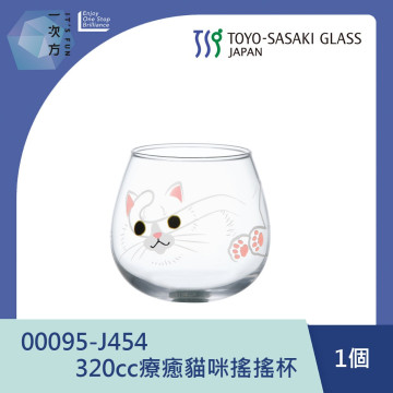 【TOYO-SASAKI】320cc療癒貓咪搖搖杯 00095-J454 / 東洋佐佐木 / 日本製 / 不倒翁杯/貓咪 / 