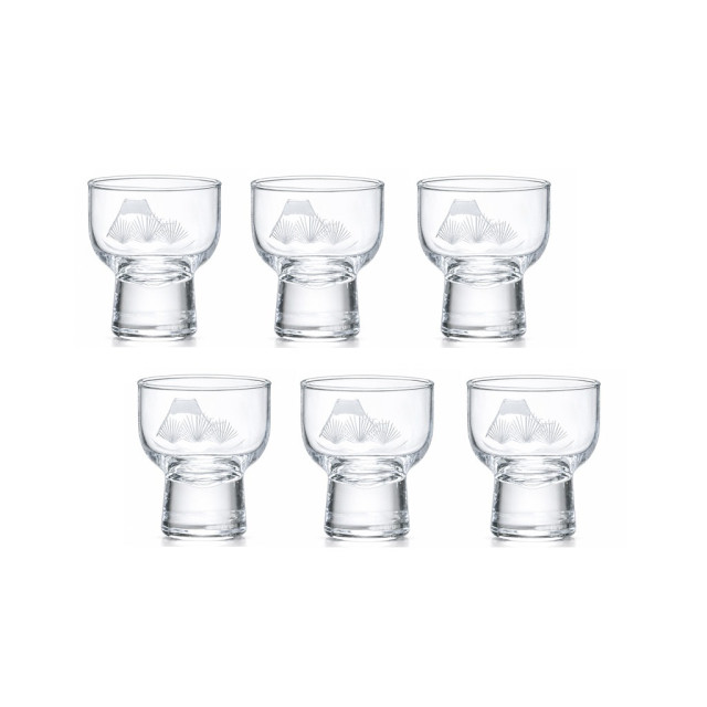 【TOYO-SASAKI】65cc松與富士切子  00301-79 / 東洋佐佐木 / 日本製 / 日本酒杯 / 日本酒器 / 切子 / 和風/ 日式風格 