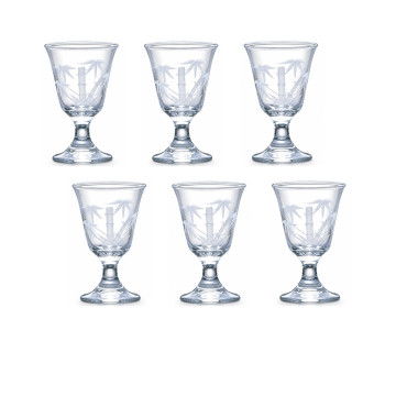 【TOYO-SASAKI】65cc高腳竹切子  39829-75 / 東洋佐佐木 / 日本製 / 日本酒杯 / 日本酒器 / 切子 / 和風/ 日式風格 