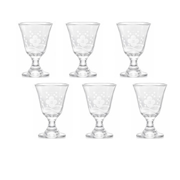 【TOYO-SASAKI】65cc高腳梅切子  39829-76 / 東洋佐佐木 / 日本製 / 日本酒杯 / 日本酒器 / 切子 / 和風/ 日式風格 