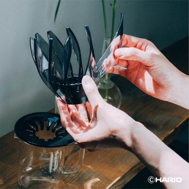 【HARIO】V60睡蓮濾杯(黑) /VDSU-02-TB / V60手沖/ V60濾杯/ 咖啡套組/ V60咖啡壺 / 睡蓮濾杯
