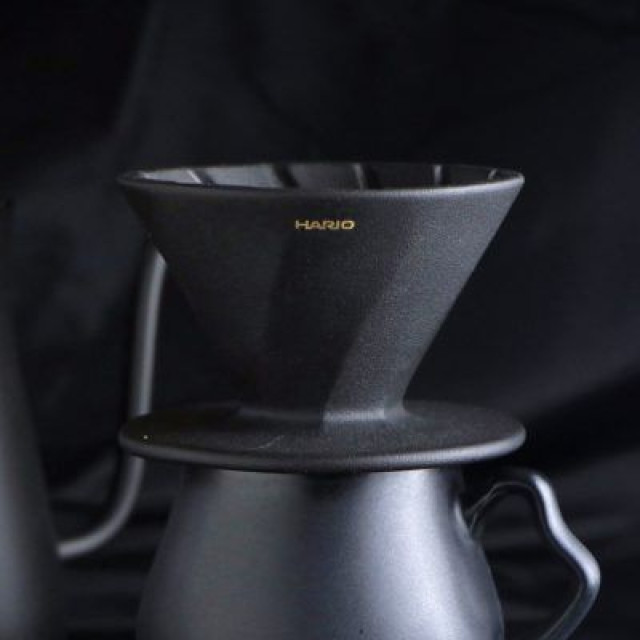 【HARIO】阿爾法01濾杯 /ADC-01-B / V60手沖/ V60濾杯/ 咖啡套組/ V60咖啡壺 / 凹肋濾杯