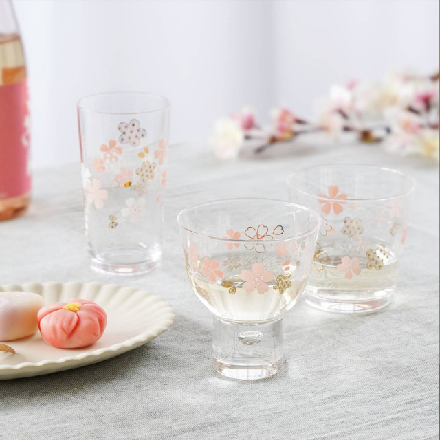 【TOYO-SASAKI】150cc吉祥和紋玻璃杯（梅花） BT-20203-J452 / 東洋佐佐木 / 日本製 / 清酒杯 /日式清酒杯 / 