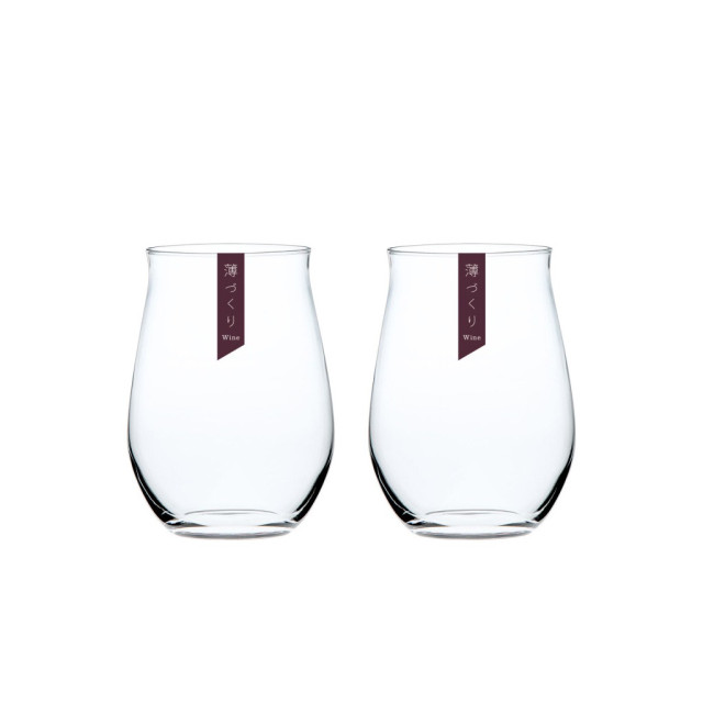 【TOYO-SASAKI】415cc葡萄酒杯組 G096-T280 / 東洋佐佐木 / 日本製 / 紅酒杯 / 無梗杯 / 木盒/ 禮盒 