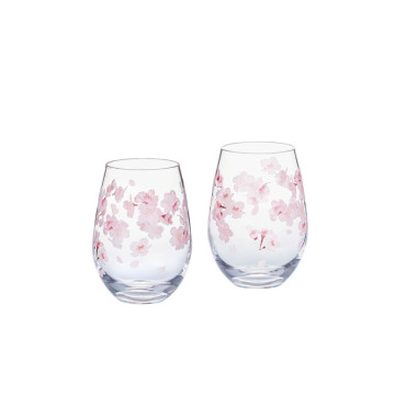 【TOYO-SASAKI】360cc對杯組（櫻花款） G099-T302  / 東洋佐佐木 / 日本製 / 櫻花 / 飲料杯 / 禮盒 