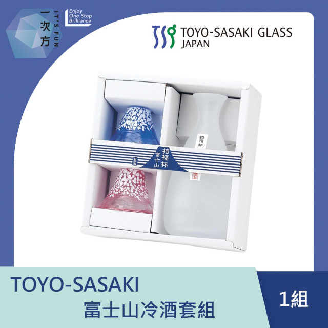 【TOYO-SASAKI】富士山冷酒套組  G639-M76 / 東洋佐佐木 / 日本製 / 清酒組 / 富士山杯 / 清酒杯 / 禮盒 / 清酒壺 