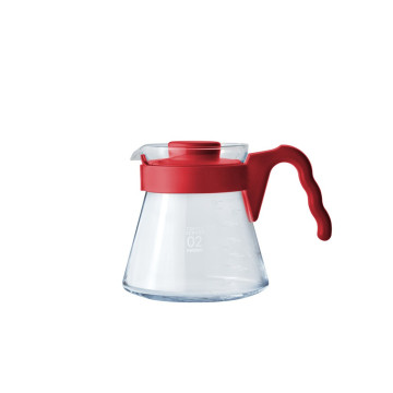 【HARIO】V60緋紅色咖啡壺02 / VCS-02-RR 2個  / V60手沖/ V60濾杯/ 咖啡套組/ V60咖啡壺 / 耐熱玻璃 / 好握咖啡壺