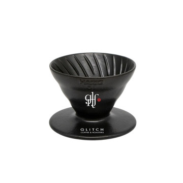 【HARIO】GLITCH聯名款 V60 老岩泥01濾杯-火山黑/ VDCR-01-GB / V60手沖/ V60濾杯/ 咖啡套組/ V60咖啡壺
